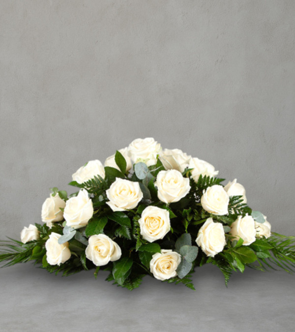 White Casket Spray White Casket Spray