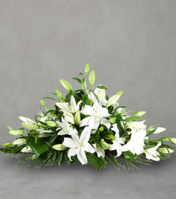 Lily Casket Spray Lily Casket Spray
