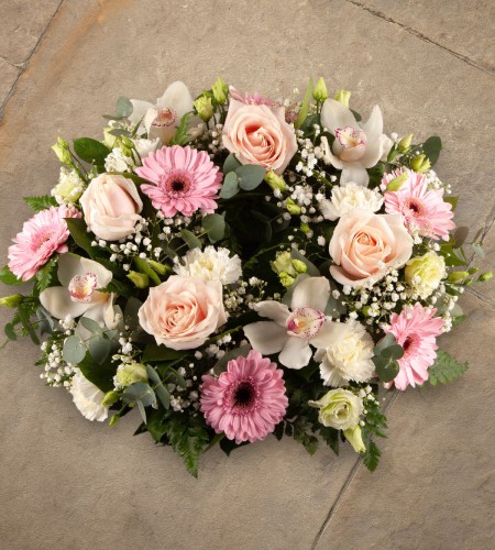 Sympathy Wreath Pink Sympathy Wreath Pink