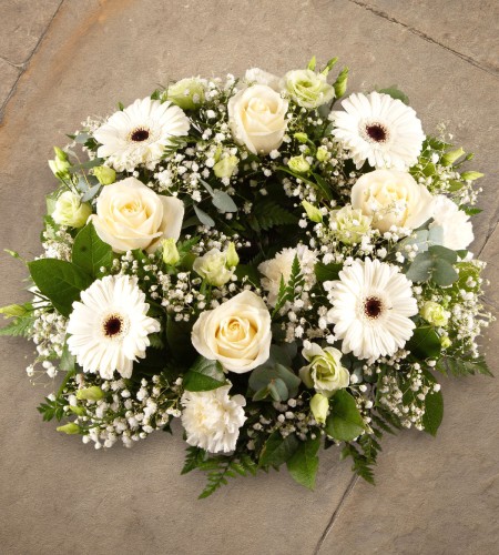 Sympathy Wreath White Sympathy Wreath White