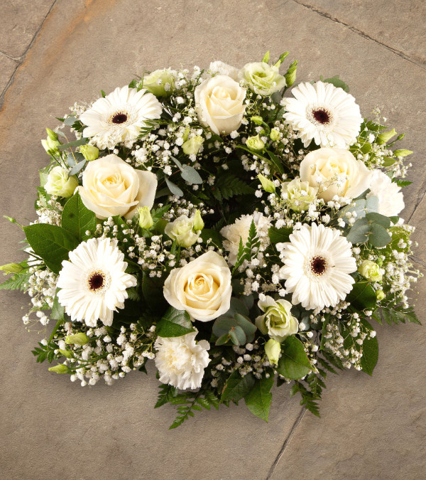 Sympathy Wreath White Sympathy Wreath White