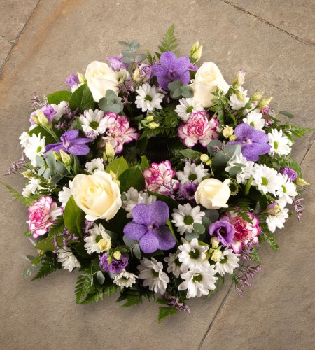 Sympathy Wreath Purple Sympathy Wreath Purple