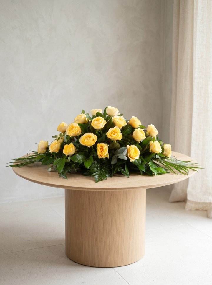Yellow Casket Spray Yellow Casket Spray