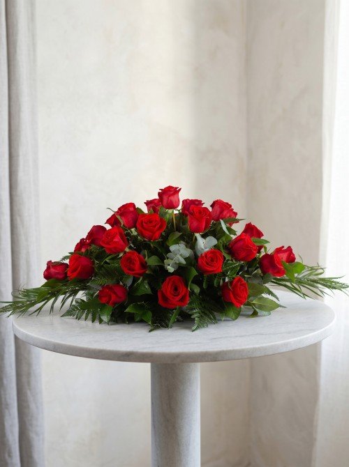 Red Casket Spray