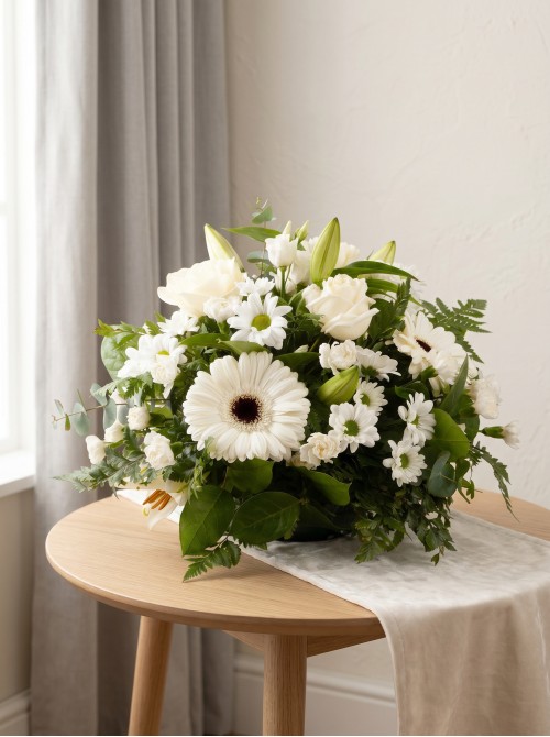 Sympathy Posy White