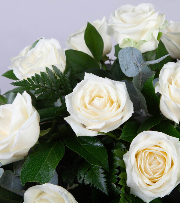 White Casket Spray White Casket Spray