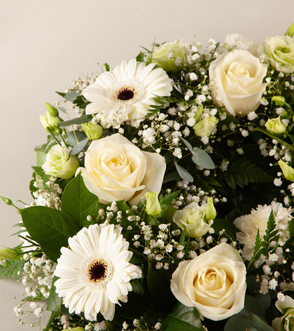 Sympathy Wreath White Sympathy Wreath White